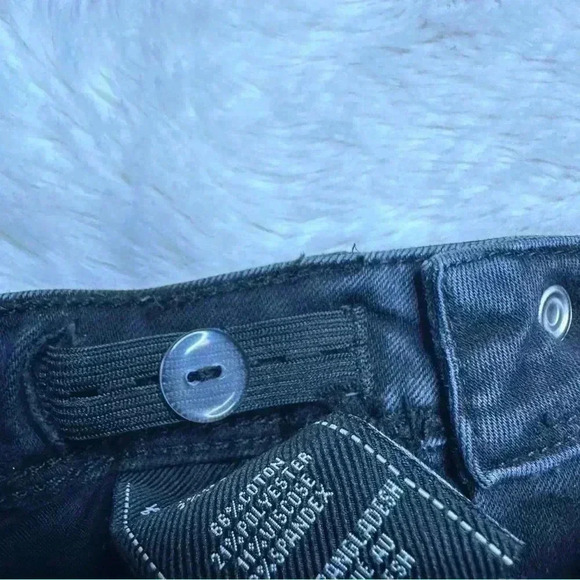 7 For All Mankind  Jeans Slim Black Size 5 - Picture 6 of 15